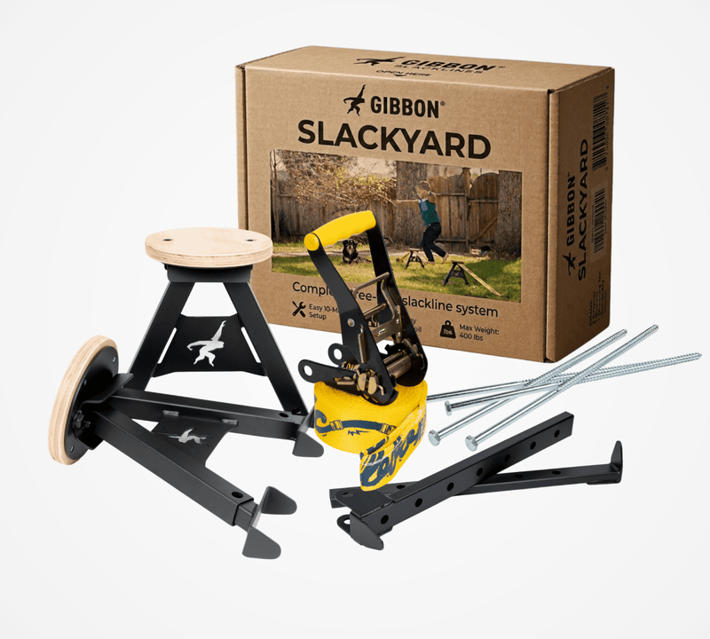 GIBBON SLACKYARD: Free-Standing Slackline for Garden & Outdoor - GIBBON Slacklines