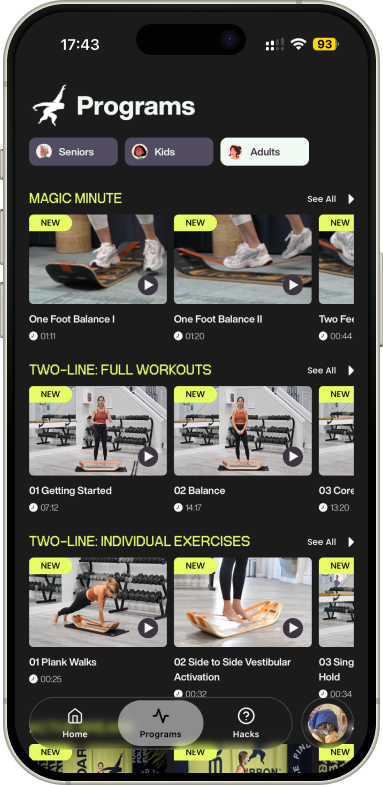 Preview of the training app