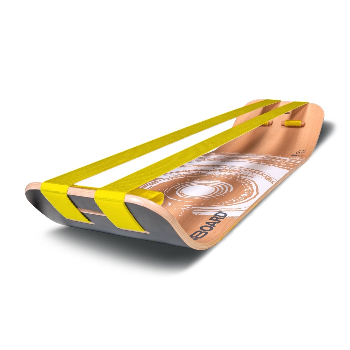 GIBOARD Active Set White / Yellow / Double Slackline - Gibbon Slacklines