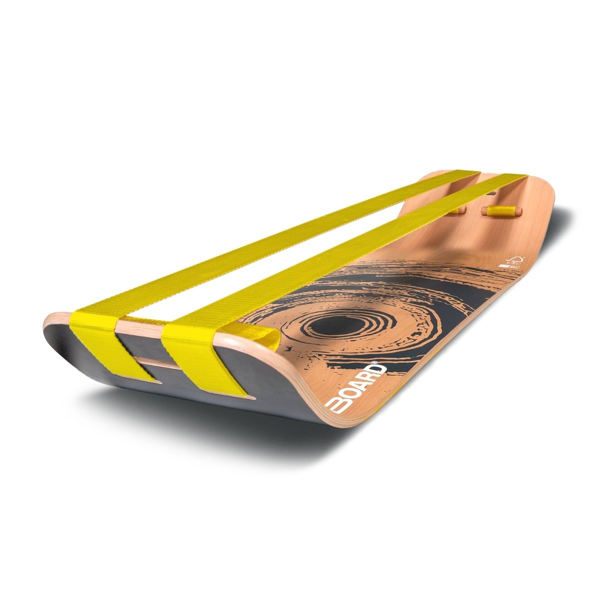 GIBOARD Active Set Black / Yellow / Double Slackline - Gibbon Slacklines