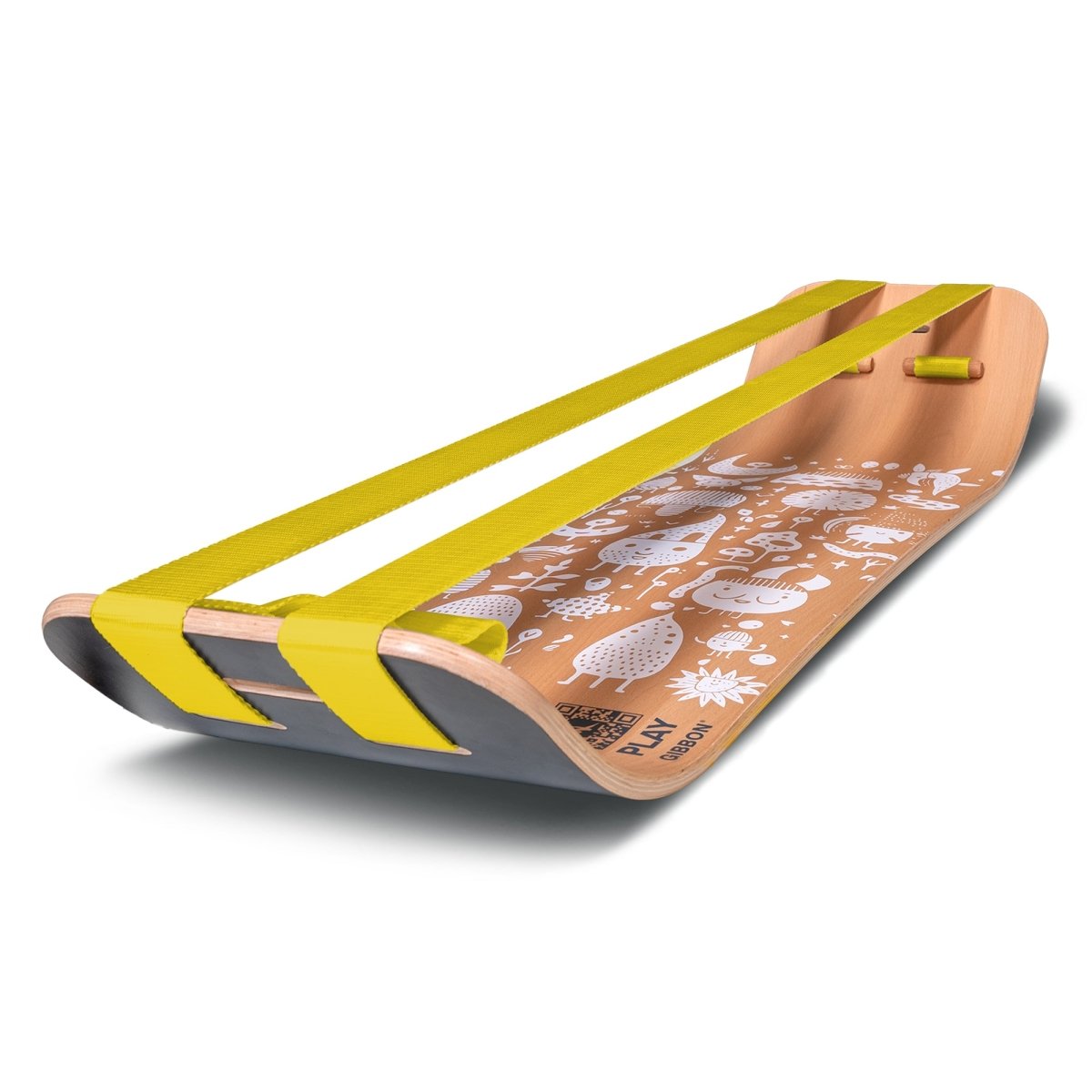 GIBOARD Play Set White / Yellow / Double Slackline - Gibbon Slacklines