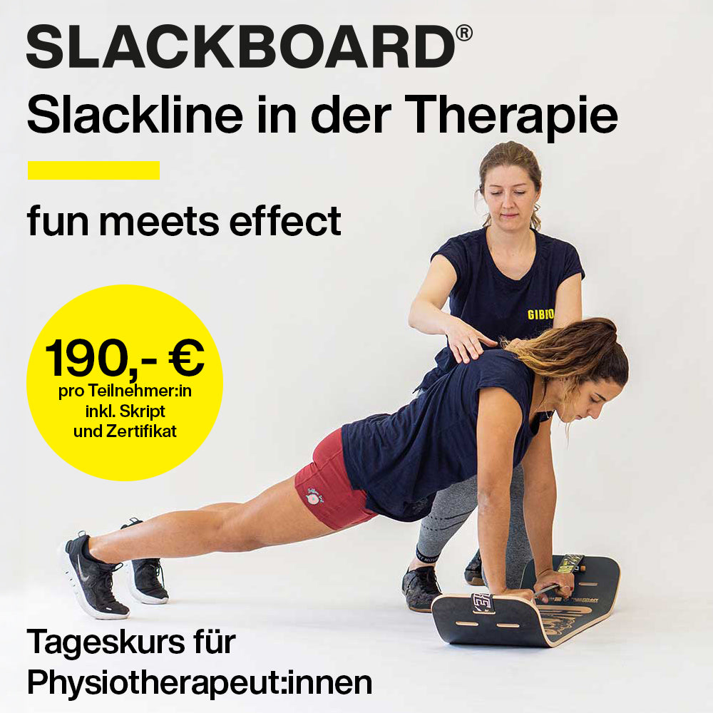 Slackline in der Physiotherapie – fun meets effect