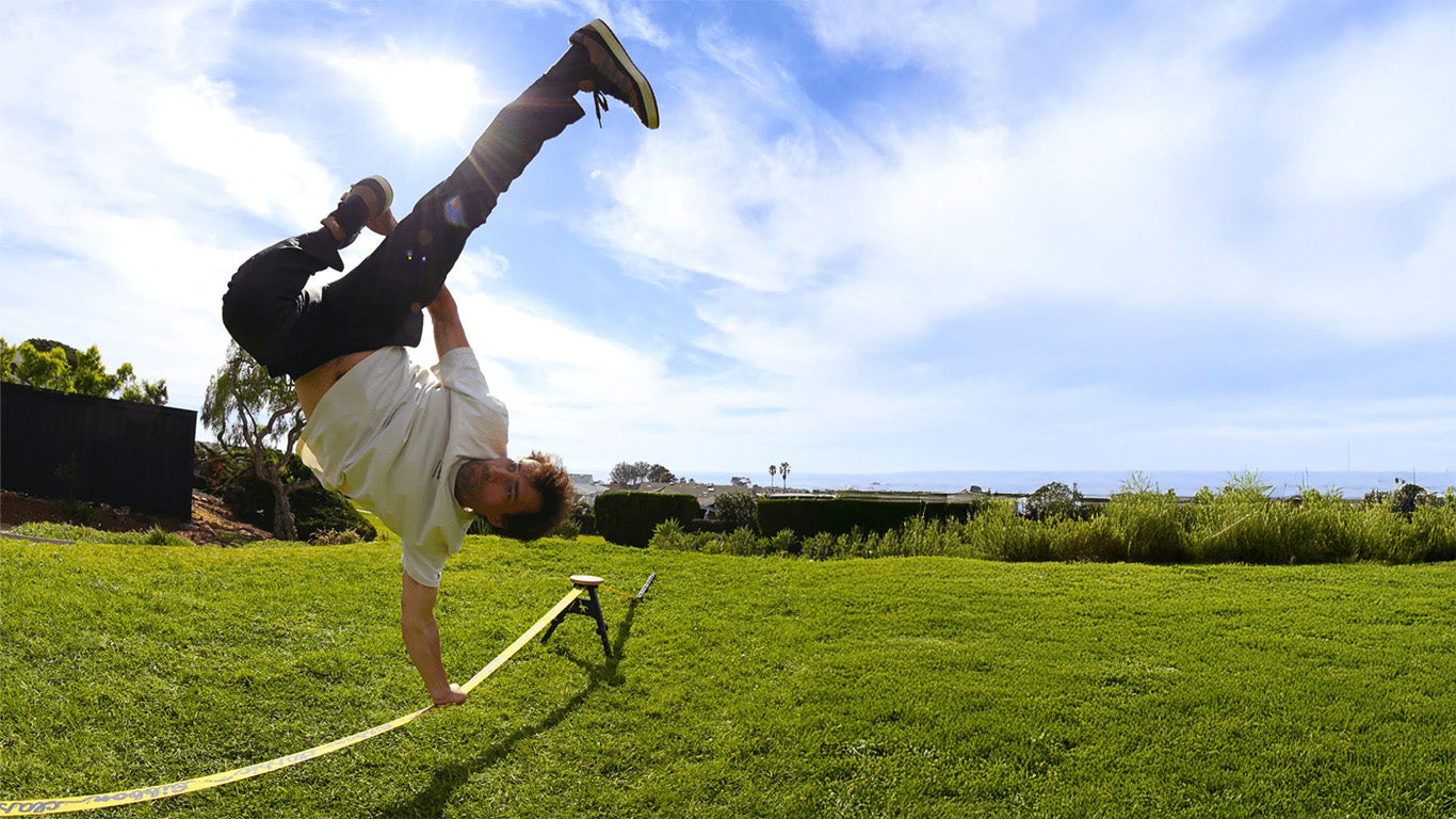 Slackyard in use outdoors