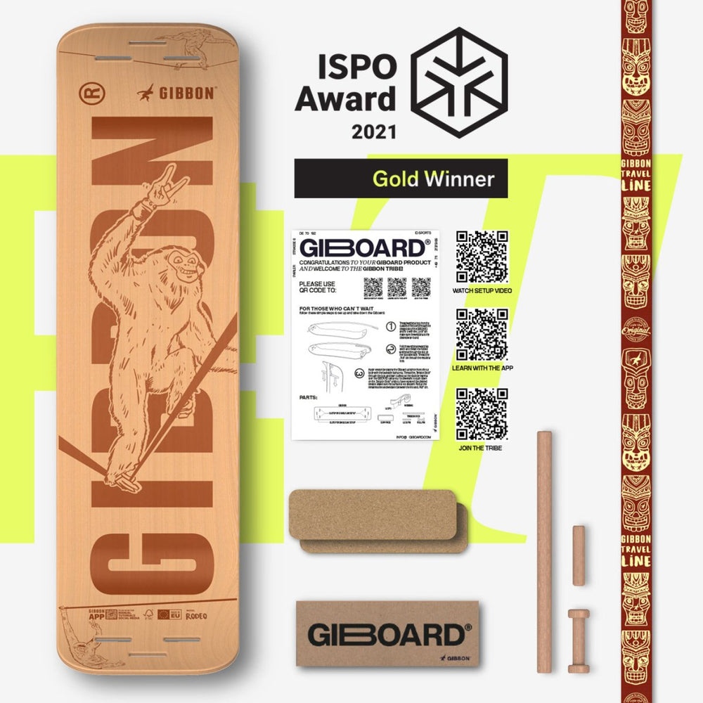 GIBOARD SET - ROOTS ROCKER TRAVEL - shop_name balancetraining