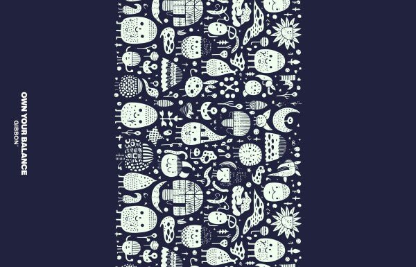 GIBOARD Play Rug - Black 140x90 cm / 35x55