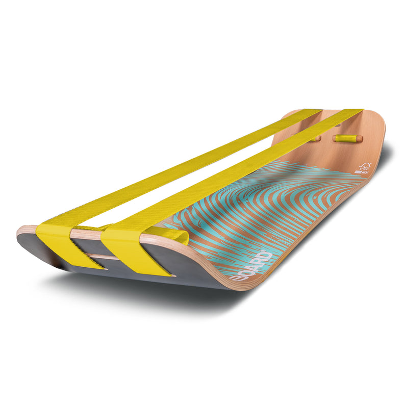 GIBOARD Zen Set Blue / Yellow / Double Slackline - Gibbon Slacklines