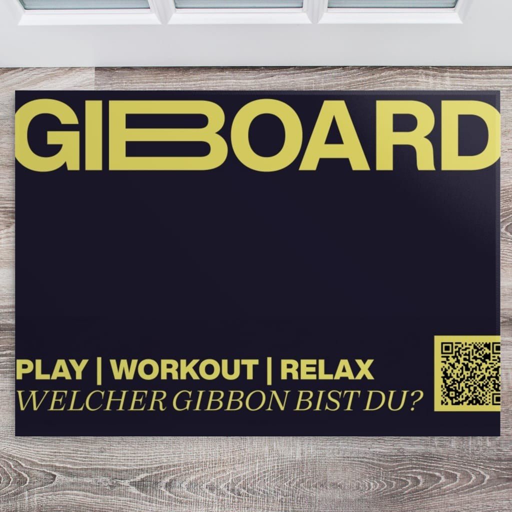 GIBOARD Logo Rug 140x90 cm / 35x55" - Gibbon Slacklines