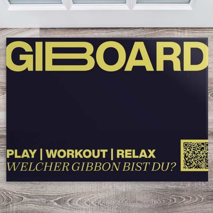 GIBOARD Logo Rug 140x90 cm / 35x55" - Gibbon Slacklines
