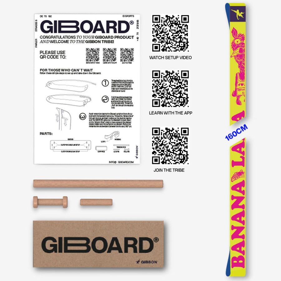 GIBOARD WEBBING - BANANALAMA - Gibbon Slacklines