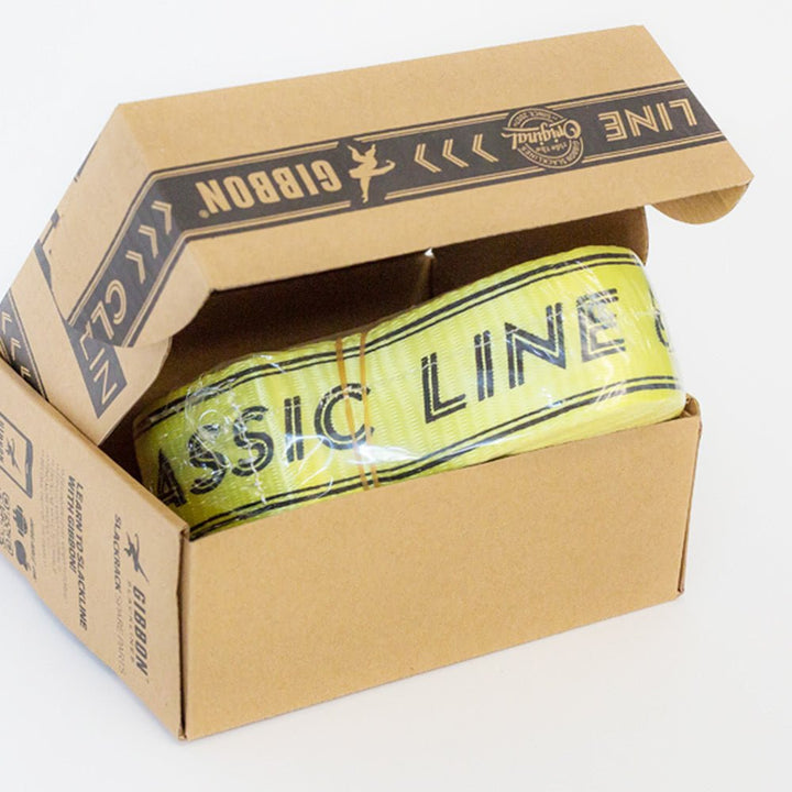 SLACKRACK WEBBING CLASSIC YELLOW - Gibbon Slacklines