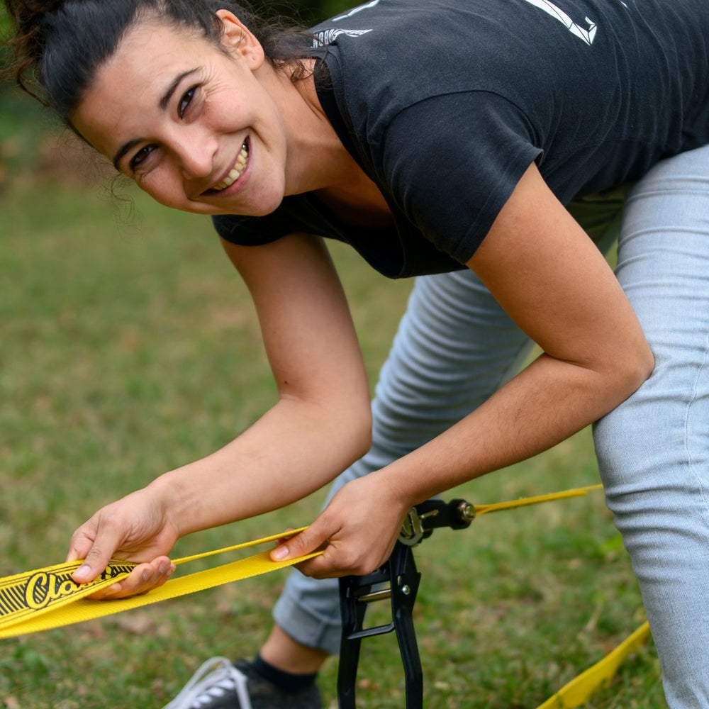 Webbing set - ClassicLine Yellow incl. Corq Pads - shop_name balancetraining