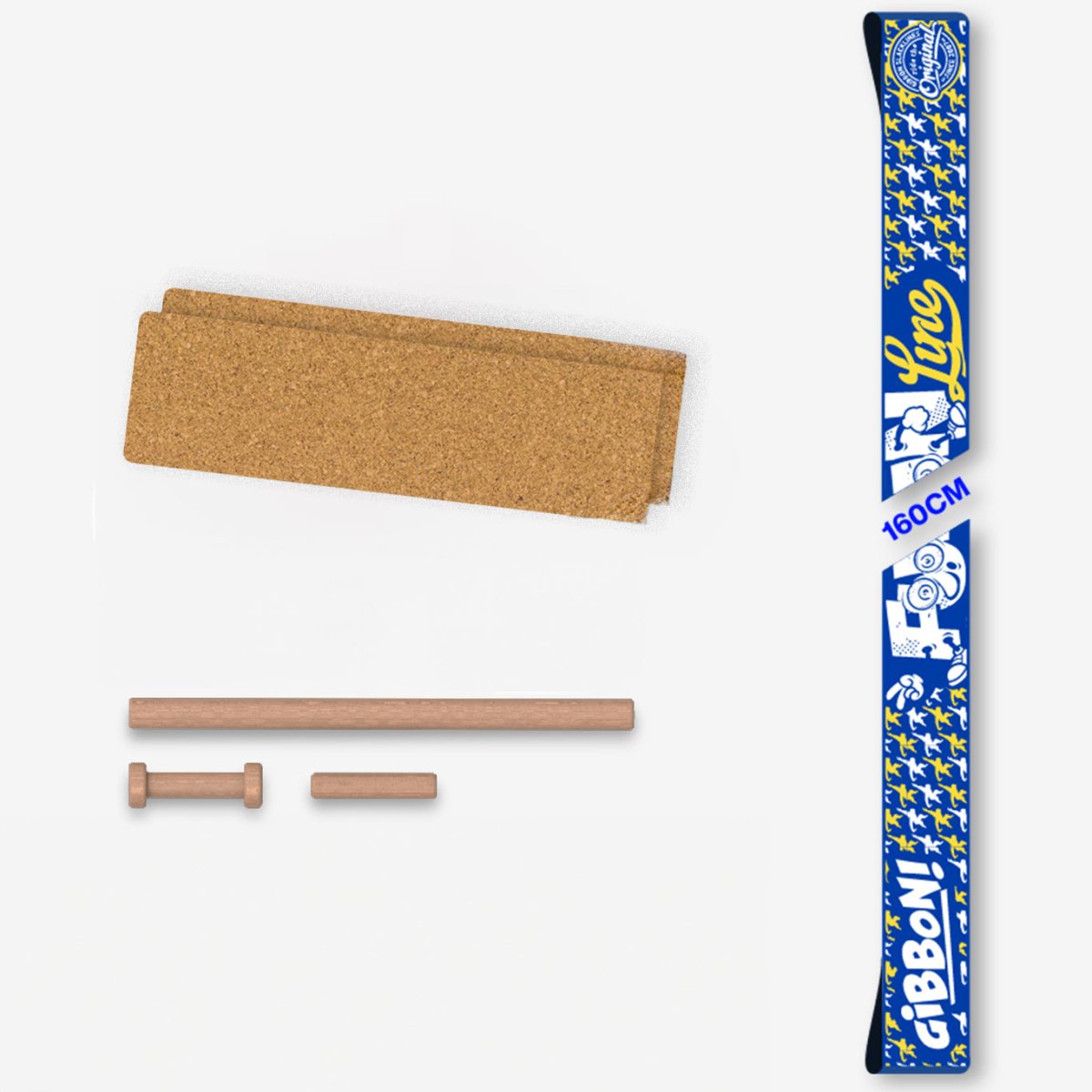 Webbing set - Funline incl. Corq Pads - Gibbon Slacklines