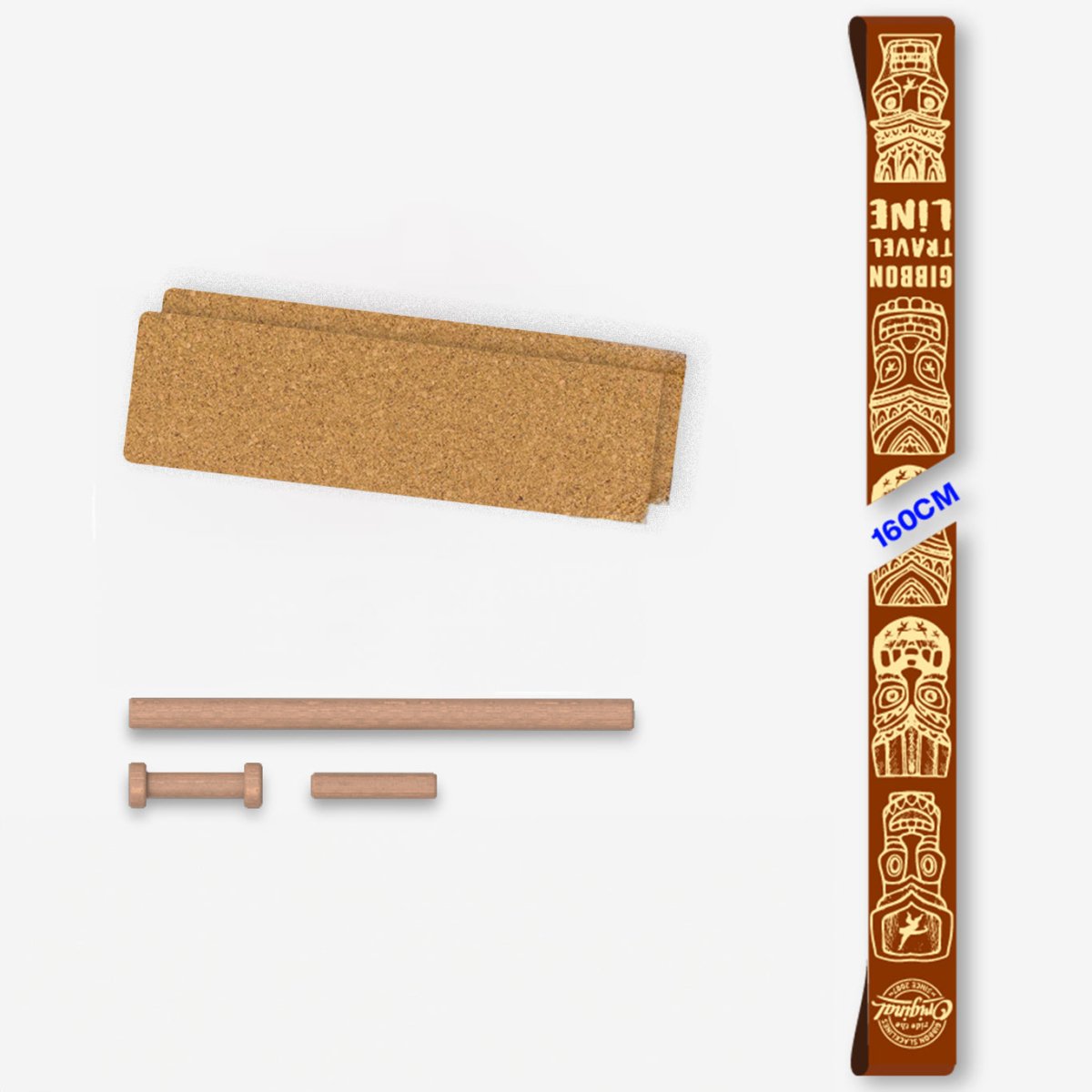 Webbing set - TravelLine incl. Corq Pads - Gibbon Slacklines