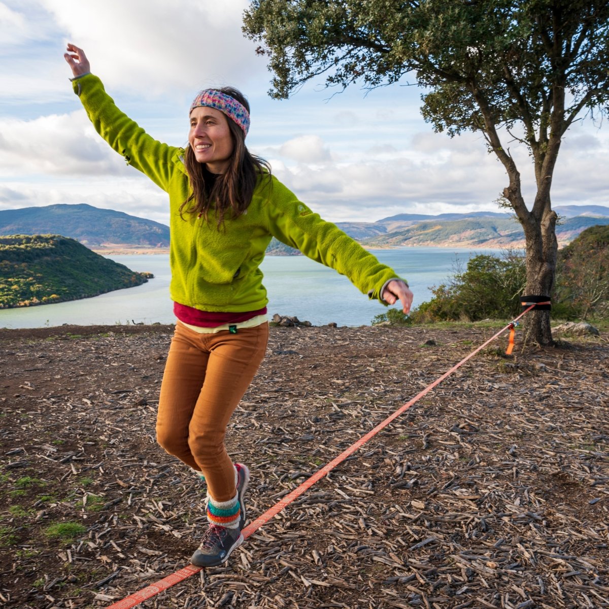 Webbing set - TravelLine incl. Corq Pads - Gibbon Slacklines