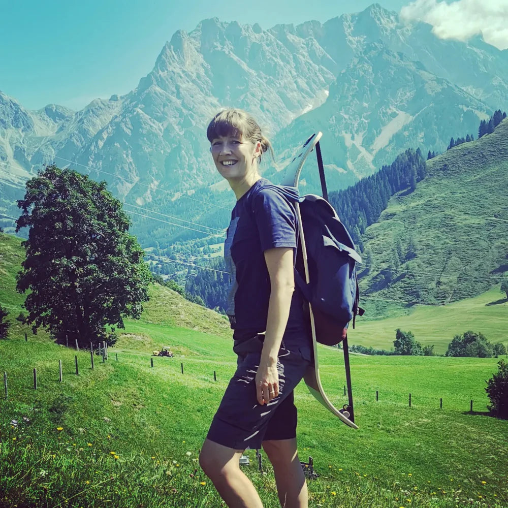 Caroline Käding in the mountains