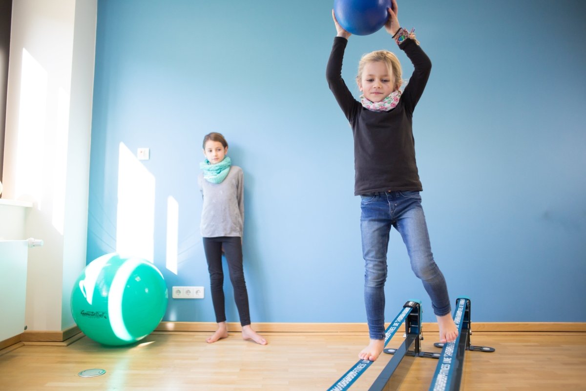 Pediatrics and children slackline therapy