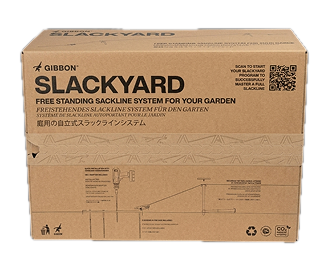 SlackYard box with QR code for the training program