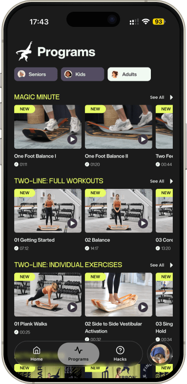 Balance App screen