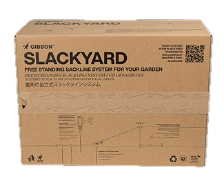 SlackYard-doos met QR-code voor het trainingsprogramma