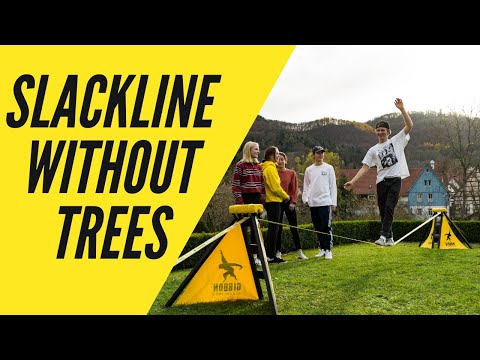 HOW TO INSTALL A SLACKLINE WITHOUT TREES ?